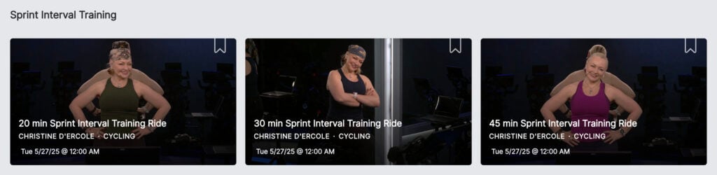 Sprint Interval Training (SIT) Collection with Christine D'Ercole